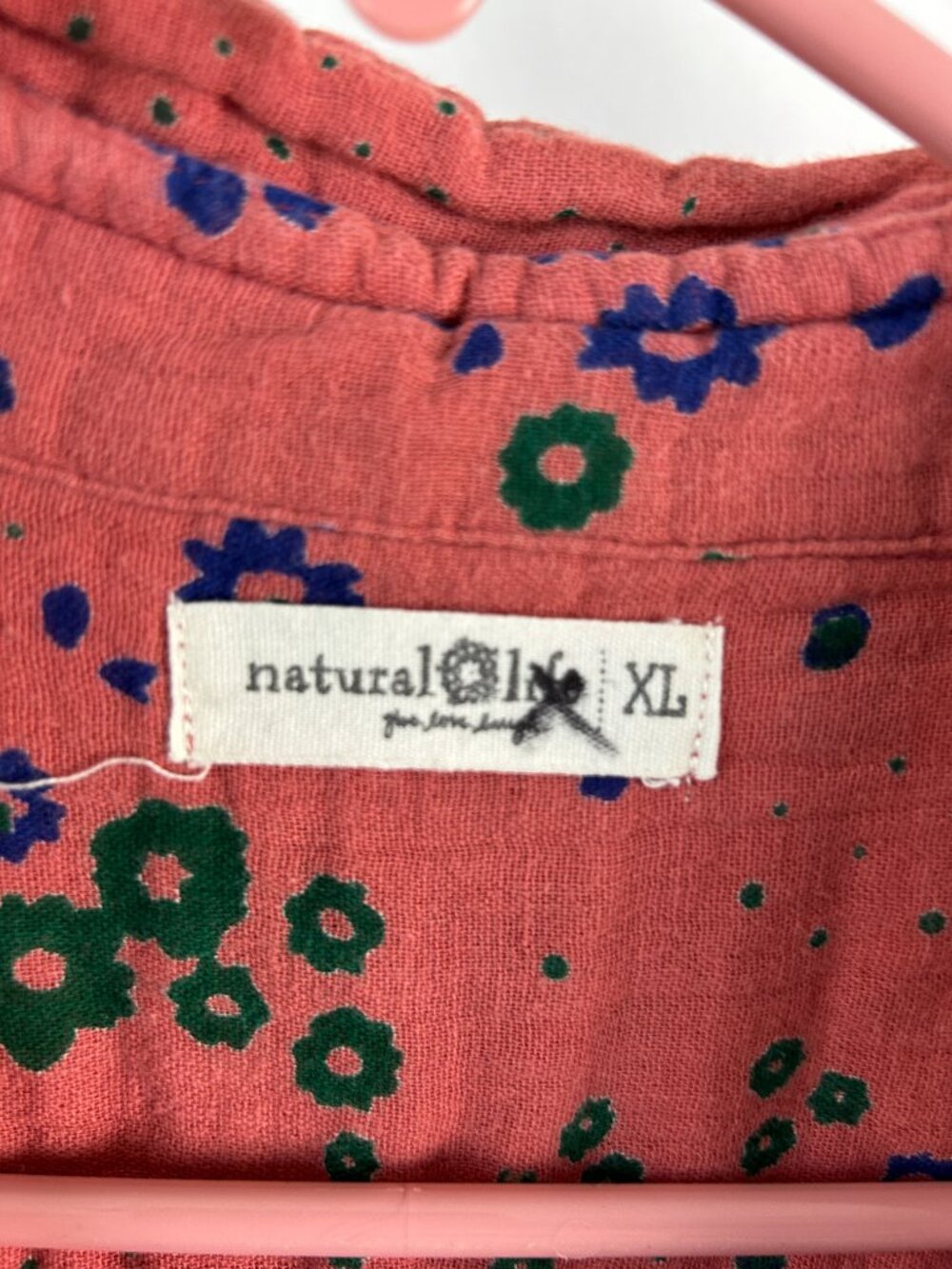 Natural Life Floral Gauze Shirt Georgia Dress XL - Picture 6 of 6
